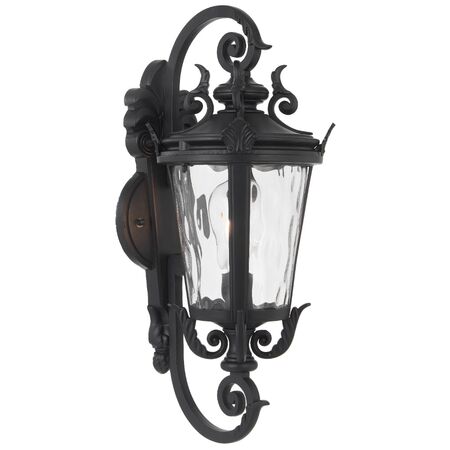 Outdoor Wall Light E27 IP44 540mm Black Clear Pedral Telbix
