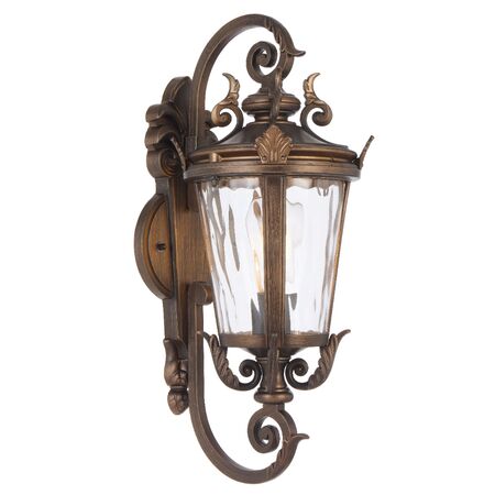 Outdoor Wall Light E27 IP44 540mm Bronze Clear Pedral Telbix