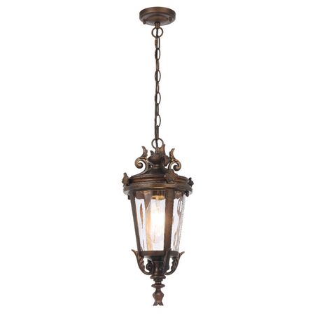 Pendant Light E27 IP44 180mm Black Clear Pedral Telbix