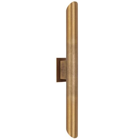 Outdoor Wall Light LED 6W 3000K IP65 Natural Brass Penros Telbix