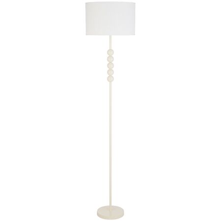 Floor Lamp E27 Foot Switch 1570mm Beige Ivory Poetix Telbix