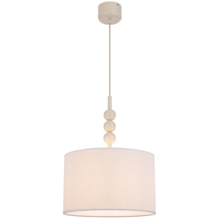Pendant Light E27 350mm Beige Ivory Poetix Telbix
