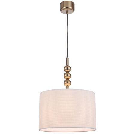 Pendant Light E27 350mm Beige Ivory Poetix Telbix