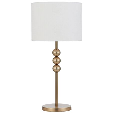 Table Lamp E27 Inline Switch Matt Gold Ivory Poetix Telbix