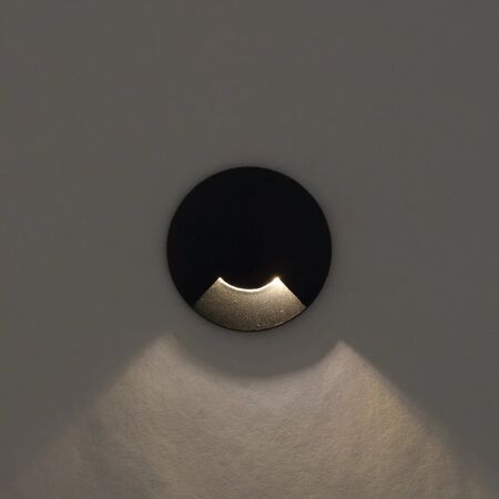 Inground Light 24V LED 3W 3000K IP65 1 Way Black Raker Telbix