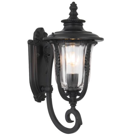 Outdoor Wall Light E27 IP44 400mm Black Clear Ramiro Telbix