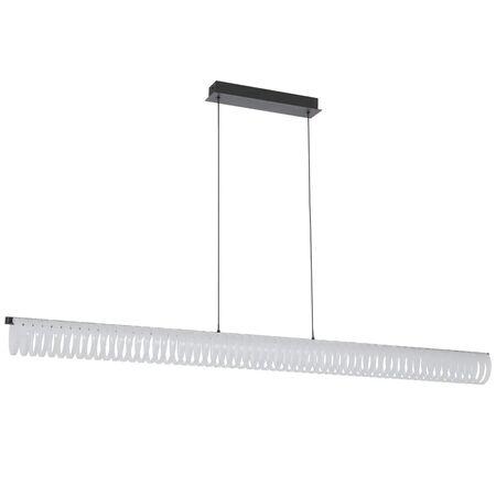 Pendant Light LED 38W Tri-Colour Dimmable 1500mm Black Romay Telbix