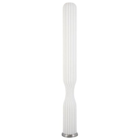 Floor Lamp LED 24W 4000K Foot Switch Nickel White Sagero Telbix