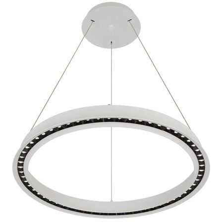 Pendant Light LED 36W Tri-Colour Dimmable 630mm White Serda Telbix