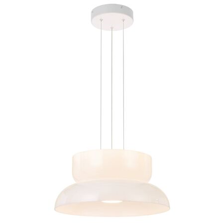 Pendant Light A B Kit LED 20W 3000K Dimmable 430mm Opal Skapa Telbix