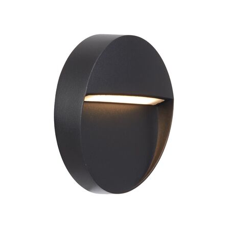 Outdoor Wall Light Round LED 3W 24V 3000K Corten Rust Terin Telbix