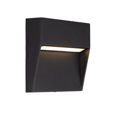 Outdoor Wall Light Square LED 3W 24V 3000K Corten Rust Terin Telbix