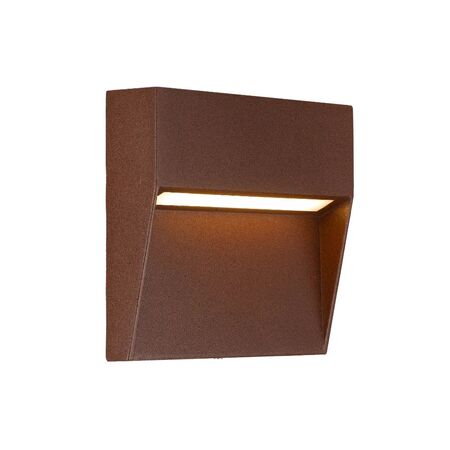 Outdoor Wall Light Square LED 3W 24V 3000K Black Terin Telbix