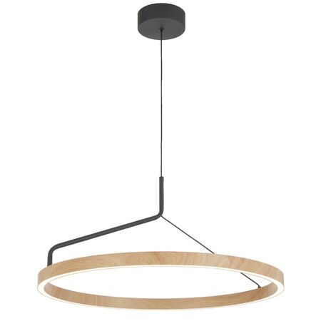 Pendant Light LED 32W Tri-Colour 600mm White Sand Truvon Telbix
