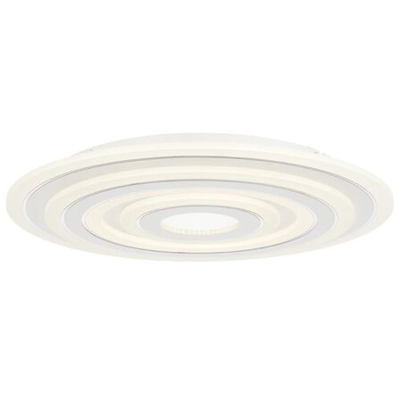 Oyster Light LED 40W Tri-Colour Dimmable 480mm White Utica Telbix
