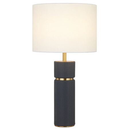 Table Lamp E27 Inline Switch Black Antique Gold Valda Telbix