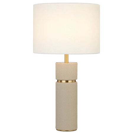 Table Lamp E27 Inline Switch Blue Antique Gold Valda Telbix