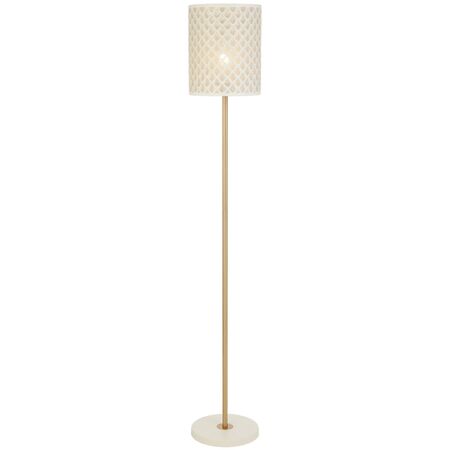 Floor Lamp E27 Foot Switch Black Antique Gold Valtor Telbix
