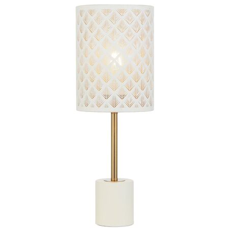 Table Lamp E27 Inline Switch Black Antique Gold Valtor Telbix