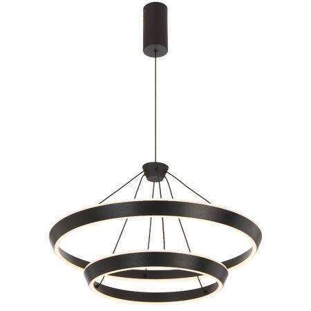 Pendant Light LED 36W Tri-Colour 600mm Brushed Black Vantel Telbix