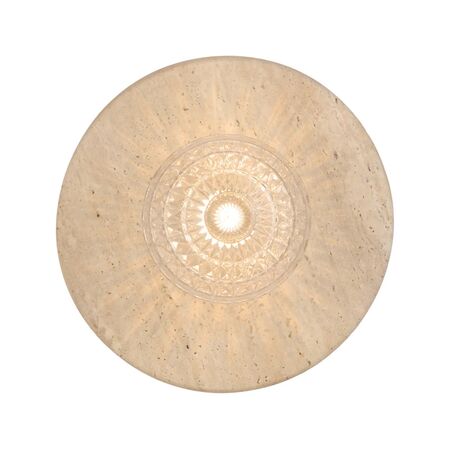 Wall Light G9 IP44 250mm Beige Travertine Amber Tear Varon Telbix