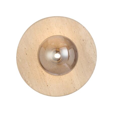 Wall Light G9 IP44 250mm Beige Travertine Amber Tear Varon Telbix