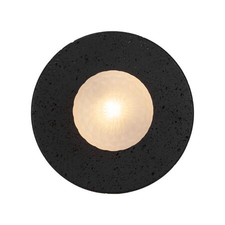 Wall Light G9 IP44 250mm Black Travertine Opal Matt Varon Telbix