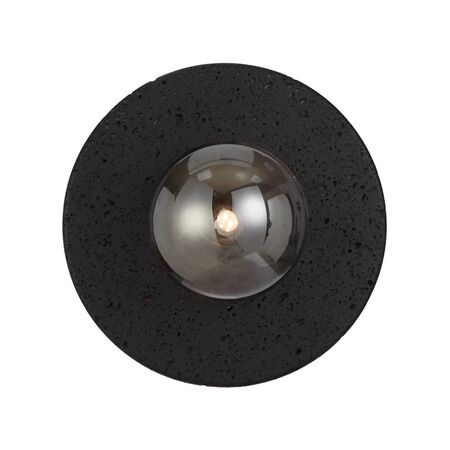 Wall Light G9 IP44 250mm Black Travertine Opal Matt Varon Telbix