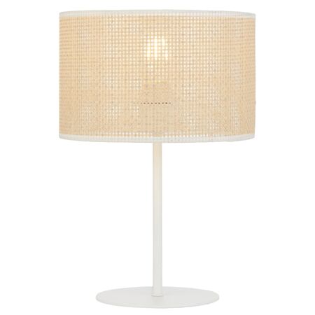 Table Lamp E27 Inline Switch Vintage Brass Natural Velice Telbix