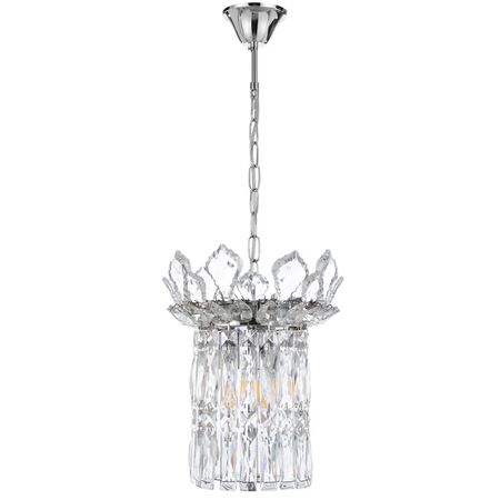 Pendant Light 3 Light E14 260mm Gold Crystal Virell Telbix