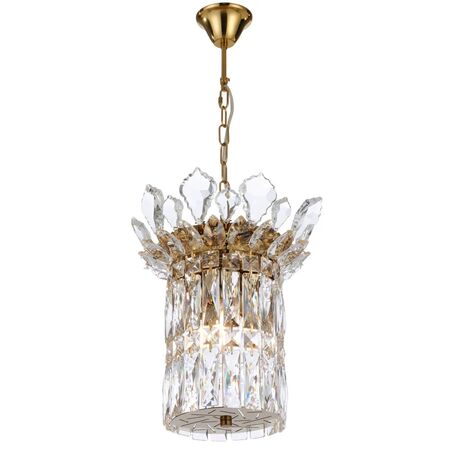 Pendant Light 3 Light E14 260mm Chrome Crystal Virell Telbix