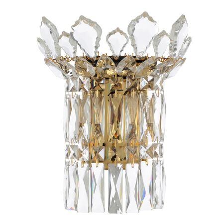 Wall Light 2 Light E14 Chrome Crystal Virell Telbix