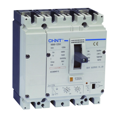 MCCB 4P 16A 100kA Thermal Magnetic 125A Frame NM8N Chint