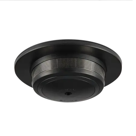Wireless 10 Year Photoelectric Smoke Alarm RF Black Finish Cavius
