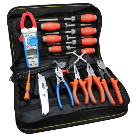 Tool Kit 1000V Insulated with Digital Clamp Meter MajorTech