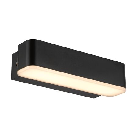 Outdoor Wall Light LED 5W Tri-Colour IP65 Black Sand Ziron Telbix