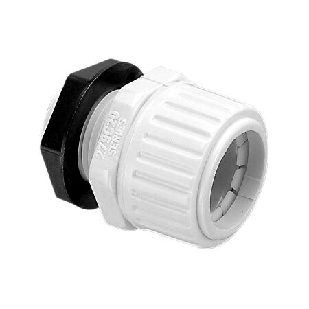 Straight Gland 16mm Corrugated M16 Grey Pack of 10 Clipsal