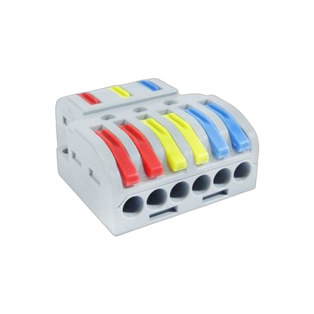Terminal Block Inline 3 Pole 2 Way Out 2 Pack MajorTech