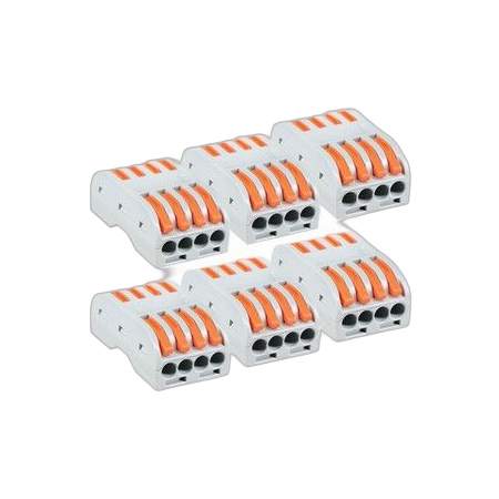 Terminal Block Inline 4 Pole Splicing 25 Pack MajorTech