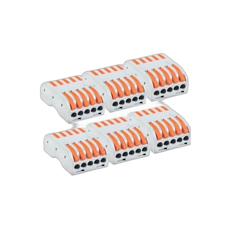 Terminal Block Inline 5 Pole Splicing 20 Pack MajorTech