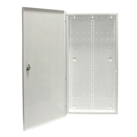 Metal Box 28 Inch Plain Lid Powdercoated White Lockable Ness