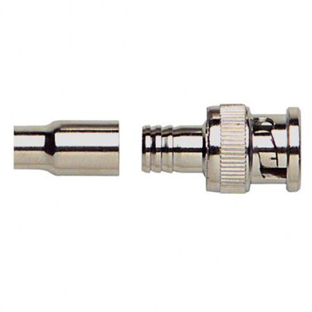 BNC Male Connector 75 Ohm Nickel-Plated Brass Twist-Lock iCentral