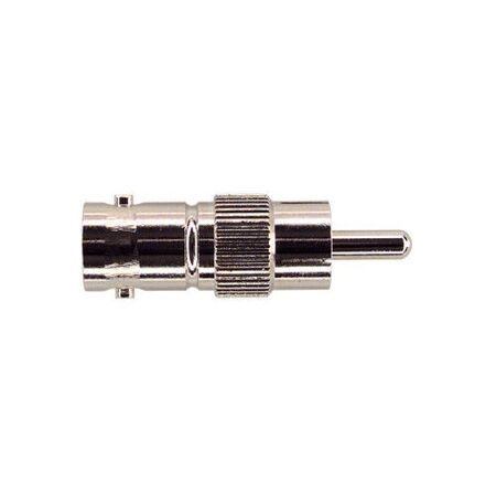 BNC to RCA Adapter 75 Ohm Nickel-Plated Ness