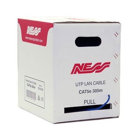 CAT5e Ethernet Cable 305m Solid Copper Blue Ness