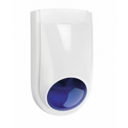 Security Siren and Strobe Light 115dB Weatherproof Blue Ness