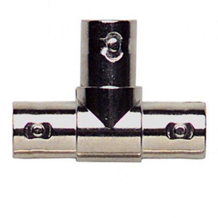 Female T Tap BNC Connector 75 Ohm Nickel-Plated Brass Ness