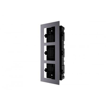 Flush Mount Housing 3 Module to Suit Intercom Hikvision