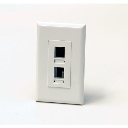 2-Jack Wall Plate White Ness
