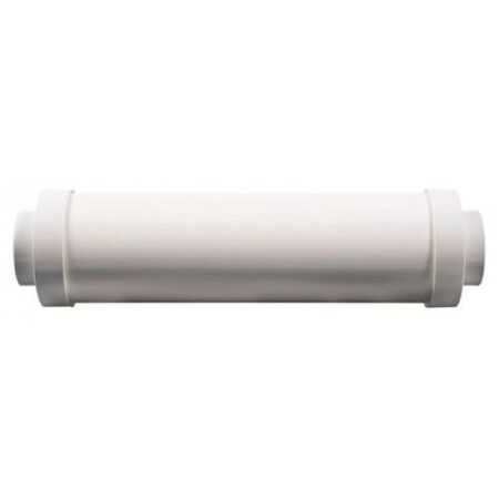Central Vacuum 12 Inch Round Muffler White Valet