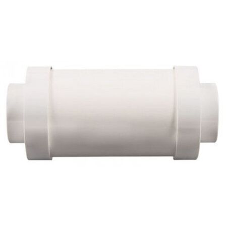 Central Vacuum 6 Inch Round Muffler White Valet